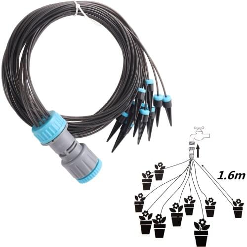 Drip Irrigation Kit Plant Watering System Adjustable Micro Irrigation Water-Saving System For Garden Greenhouse Pot Plants