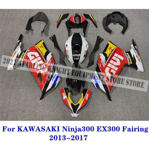 New ABS Whole Motorcycle Fairings kits Fit for Ninja300 EX300 2013-2017 13 14 15 16 17 Injection Bodywork Red and Yellow 13-17