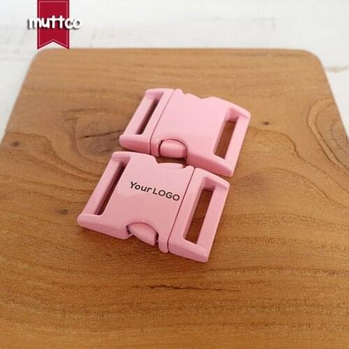 We provide laser engraving service customize LOGO for garment bag dog accessories 20mm webbing DIY pet collar supplies CCK-20P