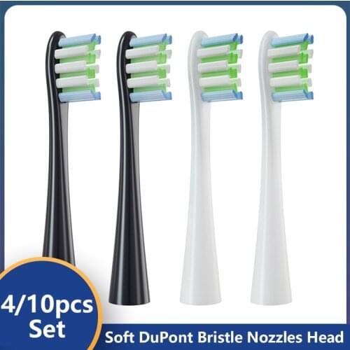 4-10pcs Set Replacement Brush Heads for Oclean X/ X PRO/ Z1/ F1 Sonic Electric Toothbrush Head Soft DuPont Bristle Nozzles Head