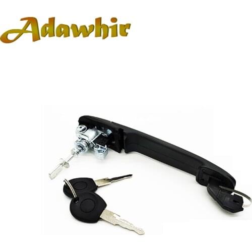 NEW Car Door Lock Handle Front Right Left with Barrel Keys For VW POLO 6N 6N1 6N2 for SHARAN SEAT ALHAMBRA GALAXY 6N0837207C/D