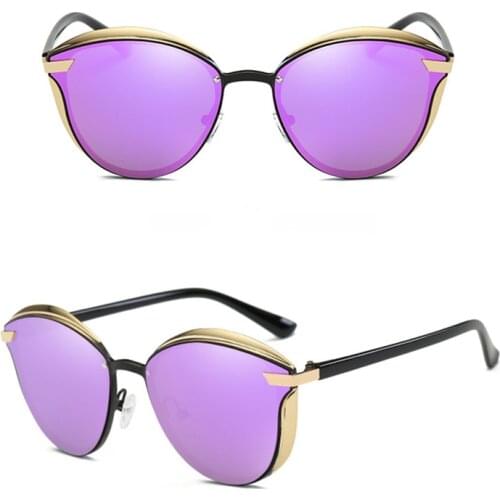 OEYEYEO New Metal Polarized Spectacle Frame Ladies Fashionable Straightforward Sunglasses Simple Retro Colorful Eyeglasses P0824