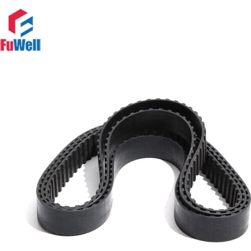 L Type Closed Loop Timing Belt Black Rubber Pulley Belt 12.7/15/20/25/30/38mm Belt Width 1043L/1048L/1200L/1264L Toothed Belt