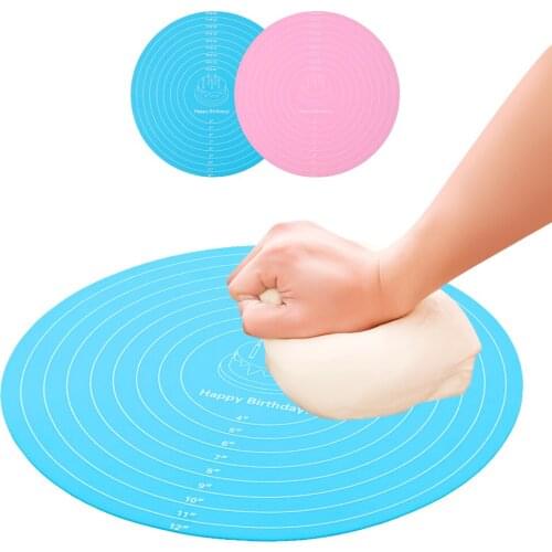 Cake Noodle Mat Placemat Round Placemat Baking Tool Silicone Kitchen Accessories Multi-function Cooking Pad