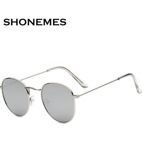 Fashion Vintage Round Sunglasses Men Women Metal Frame for Female Small Eyewear Classic Design Driving Sun Glasses