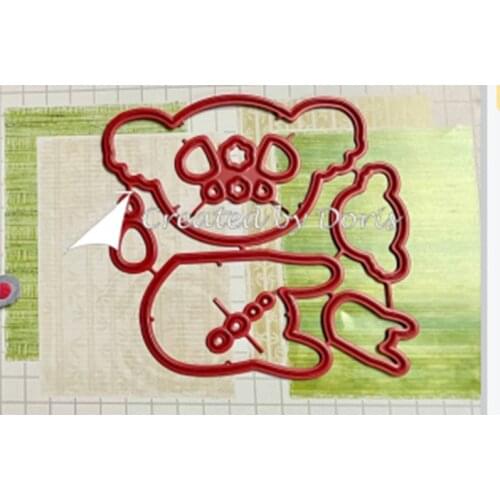 Koala Animal Die Cutting Dies Scrapbook Diary Decoration Stencil Ebossing Template DIY Greeting Card Handmade New Arrival 2021