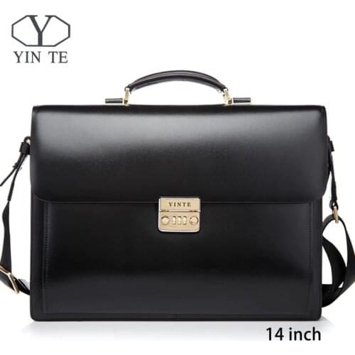 Men's Leather Briefcases YIN TE China