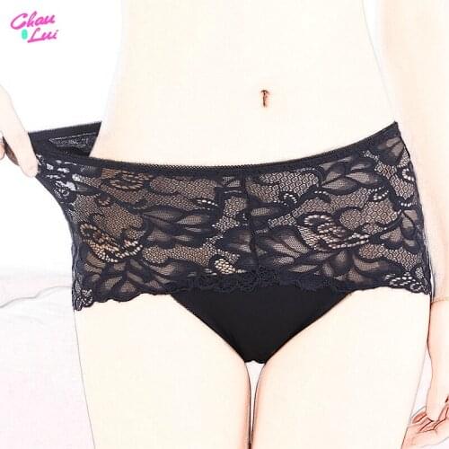 Chau Lui Women Panties Sexy Lace Underwear Woman Knickers Lace Panties Mesh Floral Lingerie Female Seamless Briefs Underpants