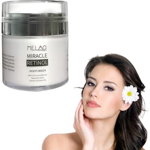 HUAMIANLI 1 bottle 50g Face Cream Anti-wrinkle Organic Retinol Moisturizing Face Cream Vitamin C Whitening Anti Aging Wrinkles