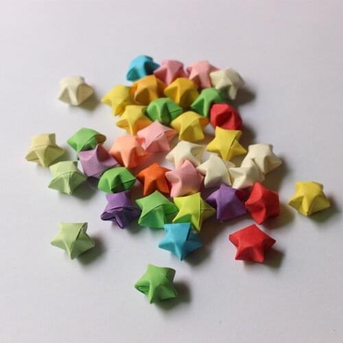 100Pieces 1.6cm Handmade Origami Star For Wedding Decorations DIY Paper Lucky Star Valentines Day Gifts Birthday Party Supplies