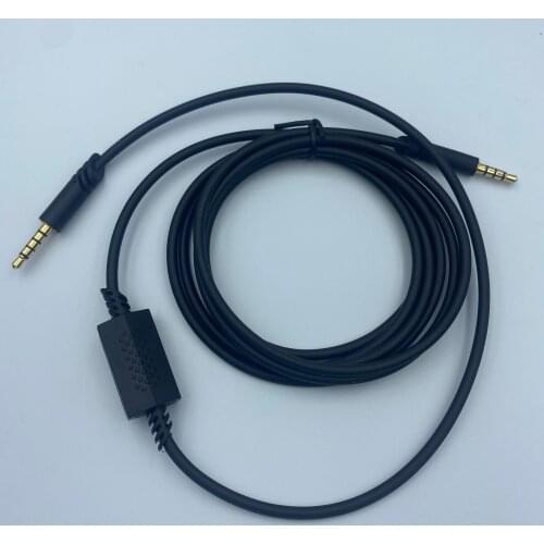 100pcs New Audio Earphone Cable with Volume Control for Logitech A10 A40 G233 Gaming Headset wired headphones Audio Cable