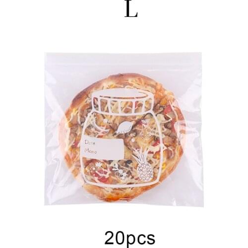 20pcsvacuum Bag Sealed Freezer Bag Removable Food Sealed Bag Environmentally Friendly Fruit And Vegetable Preservation Bag Large