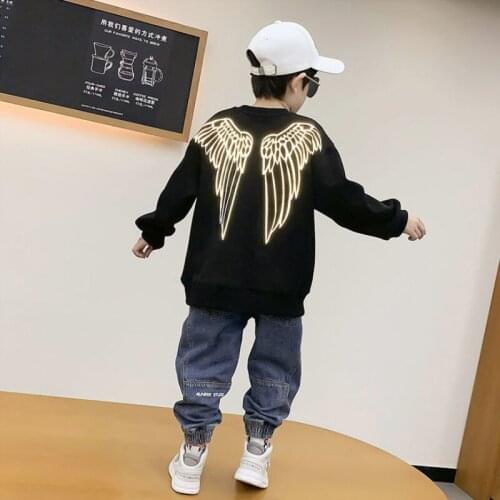2021 Cool Spring Autumn Tops Boys Sweatshirts Jacket Coat Kids Overcoat Outwear Teenager Children clothes High Quality