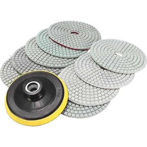 10pcs 4 inch Inch Diamond Polishing pads For Granite Marble Concrete Stone