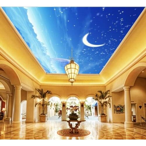 Photo wallpaper custom wallpaper ceiling Beautiful living room ceilings Wallpapers for living room Home Decoration