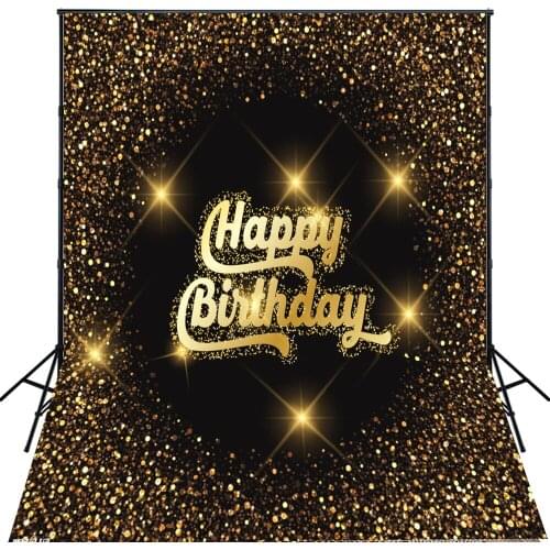 Photograpghy Backdrops 5x7 Black and Golden Jewely Backgrounds Glitter Birthday Party Backdrop for Newborn Custom fotografia