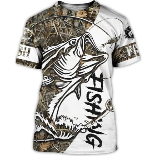 3D All Over Printed Beautiful Fishing Camo Men T Shirt Harajuku Fashion Short Sleeve Shirt Summer Streetwear Unisex Tshirt