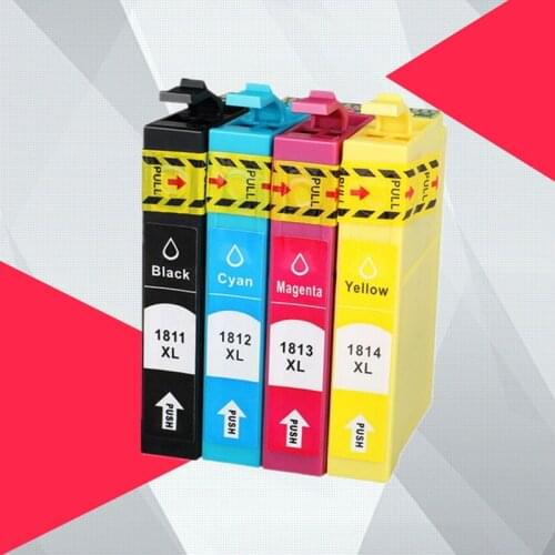 T1811 - T1814 Ink Cartridge For EPSON XP212 XP215 XP225 XP312 XP315 XP412 XP415 XP202 XP205 XP302 XP305 XP402 XP405 Printer