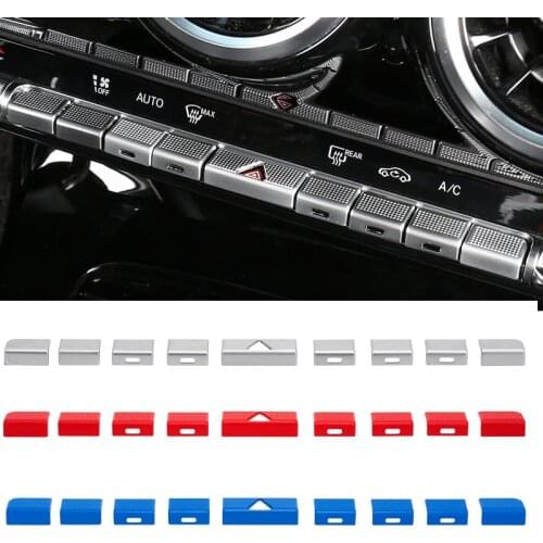 Air conditioning AC buttons Patch Trim Cover Sticker For Mercedes Benz A B CLA GLB GLA Class W177 W247 C118 W118 X247 H247