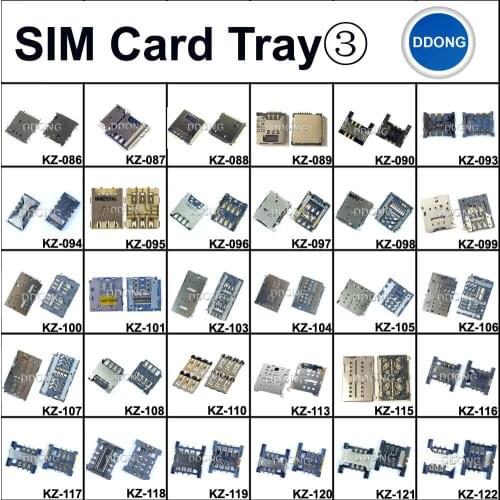 KZ086-103 For Most Cellphone Phone Sim Card Tray Socket Connector Plug Repair Part For Samsung Huawei Nokia