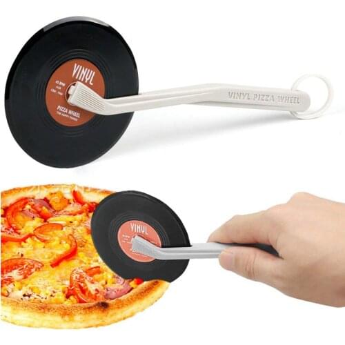 LBER Vintage Vinyl Record Pizza Cutter Novelty Quirky Kitchen Aid