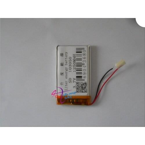 3.7V lithium polymer battery 103048 103050 1250MAH battery soft pack
