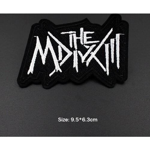 Metal Punk Music Band Patches Clothes Embroidered Applique for Backpack Jacket Jeans Iron on Sewing Cropped Stickers Badges