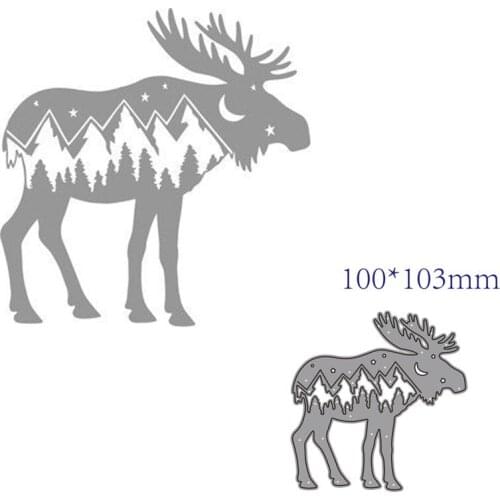 Metal cutting dies cut die mold Animal deer decoration Scrapbook paper craft knife mould blade punch stencils dies