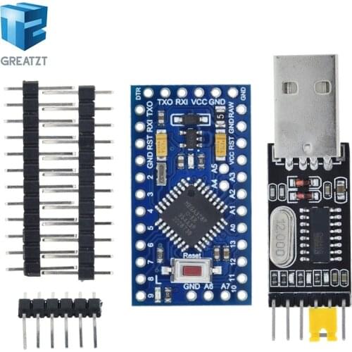 Pro Mini 328 Mini 3.3V/8M 5V/16M ATMEGA328 ATMEGA328P-AU 3.3V/8MHz 5V/16MHZ for Arduino Driver CH340G PL2303 FT232RL CP2102