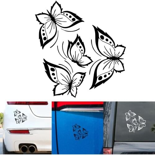 Fashion butterflies dance beautiful car vinyl decals stickers window door design motorcycle decoration accessories car stickers