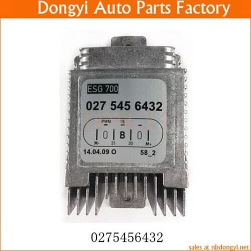 Cooling Fan Control Regulator Module Resistor OE NO. 0275456432