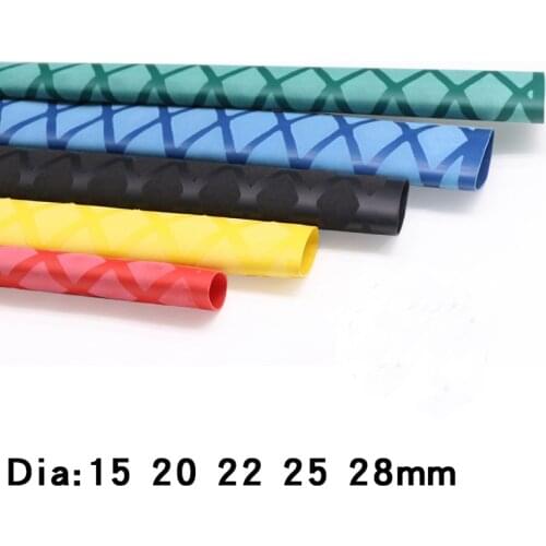 1M 15 20 22 25 28mm Non Slip Heat Shrink Tube Fishing Rod Wrap Handle Racket Grip Anti-slip Insulated Protect Waterproof Cover