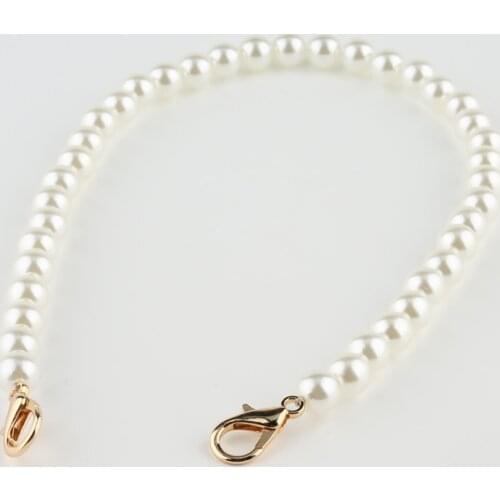 Peral strap for Bags Handles Bag Chain Purse Pearl Handles Short Beaded Pearl Bag chain DIY Messenger bag straps Accessories