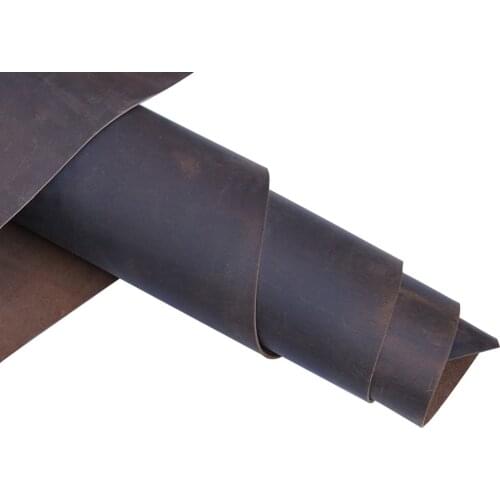 QYHQ Dark Brown Genuine Leather Square 2.0mm Thick Hobby Horse Leather for Crafts Handmade Supply