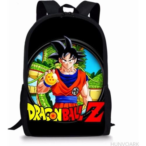 16 Inch Goku Children School Bags Orthopedic Backpack Kids Boys Girls Mochila Infantil Cartoon Bags