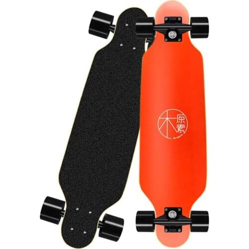 Skateboards Complete 31 inch 7 Layer Maple Wood Mini Longboard Skateboard Cruiser Skateboards for Adult Beginner Kids,Red