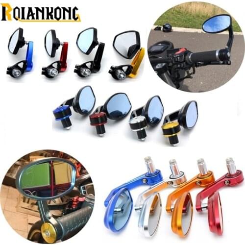 Universal Motorcycle Mirror View Side Rear Mirror 7/8" 22mm Handle bar For SUZUKI HAYABUSA SFV650 GLADIUS SV1000/S TL1000R