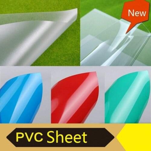 1pcs 0.3 /0.5mm Thickness PVC Transparent Sheet ABS Colorful Sheet In Size With High Quality