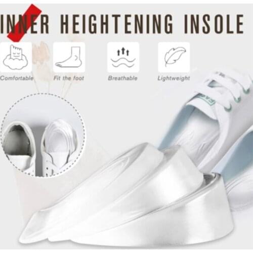 1 Pair Gel Inner Heightening Insole Soft Elasticity Shock Absorption Decompression Heel Cushion New Comfortable Hot Sale -OPK