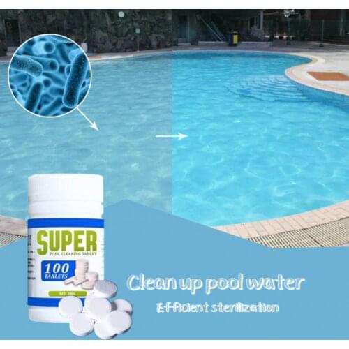 80%HOTEffervescent Tablet Multi-functional Quick Dissolving Synthetic Outdoor Swimming Pool Cleaning Tablet for Daily Used