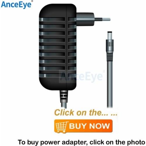 Anceeye 12V 2A AC 100V-240V Converter Adapter DC 12V 2A 2000mA Power Supply EU UK AU US Plug 5.5mm x 2.1mm for CCTV IP Camera