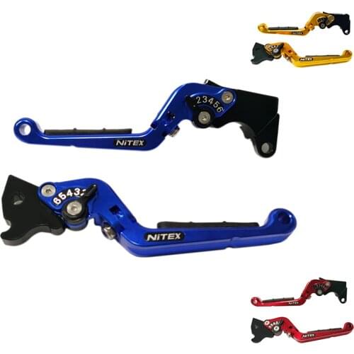 NITEX Motorcycle CNC Aluminum Clutch Brake Levers Handbrake Folding Extendable Adjustable for YAMAHA R3 R15