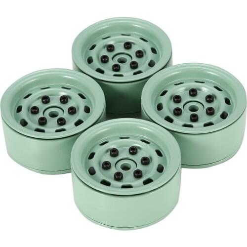 AX-618 4PCS 1.9 Inch Aluminum Alloy Wheel Rim For Axial SCX10 90046 TAMIYA D90 TF2 Traxxas TRX-4 1/10 RC Crawler