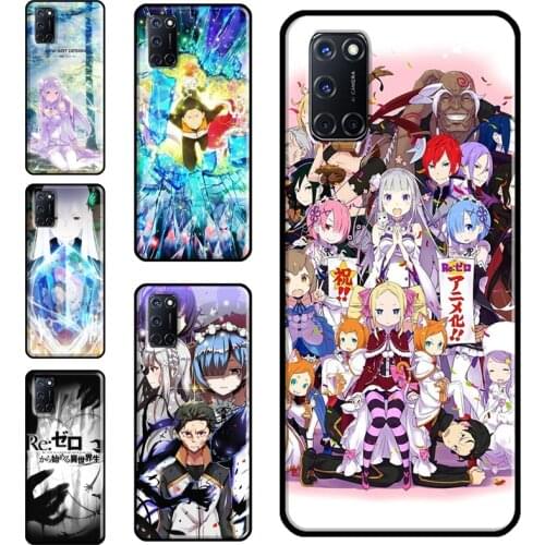 Anime Re Zero Case For OPPO Find X3 Pro F5 A1K A3S A5S A15 A52 A72 A83 A91 A93 A5 A9 A31 A53 2020 Cover