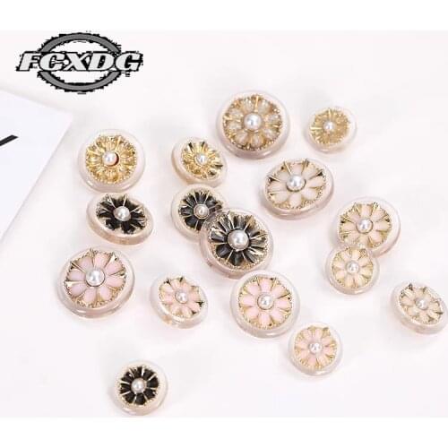 10pcs 20/25mm Decorative Buttons for Clothing Fashion Pearl Buttons Sewing Material Sewing Accessories 20mm Coat Shirt Buttons