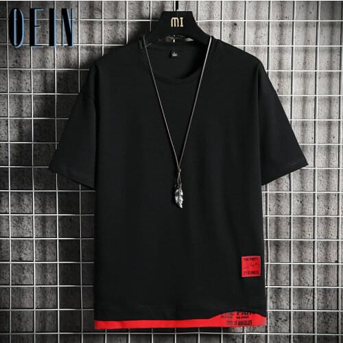 Fashion Short Sleeves Fashion O NECK Solid T-shirt Men 2021 Summer Cotton Clothes TOP TEES Tshirt Plus Asian Size 4XL Streetwear