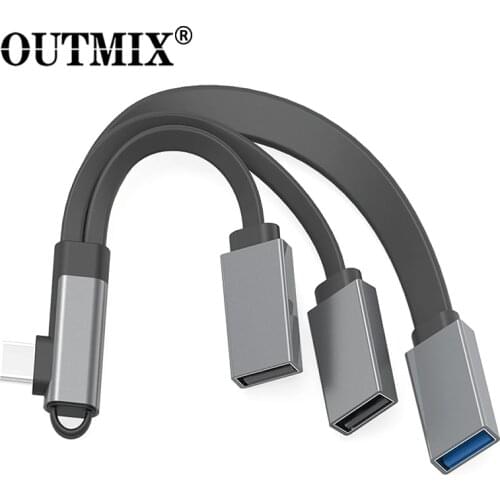 OUTMIX USB C Cable OTG Adapter Type-c to USB 3.0/2.0 cable Male to USB Female U Disk converter for Samsung Xiaomi Huawei iPad
