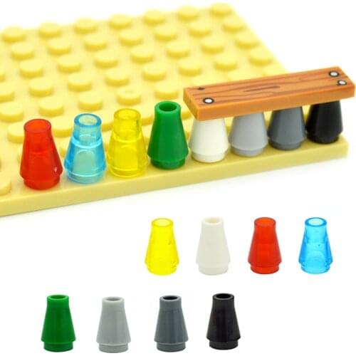 Assembly Particle Building Blocks Cone 1x1 without Top Groove 4589 Speical DIY Bricks Compatible with 59900 6188 MOC Parts Toys