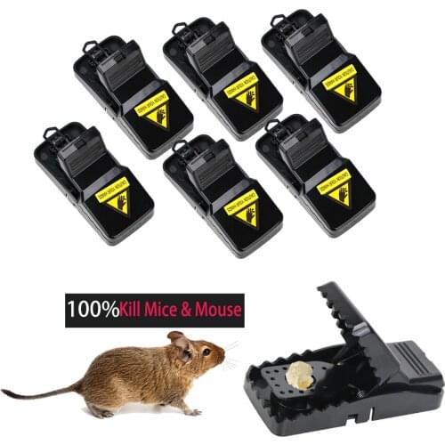 Plastic Mouse Trap 6pcs Rat Mice Catching Automatic Mousetrap Reusable Mouse Pest Killer Small Rat Traps