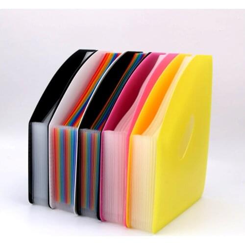 Erectable expanding wallet Rainbow Folder Document Manager Folder Assistance Office 12-Grid Pack File folder A4